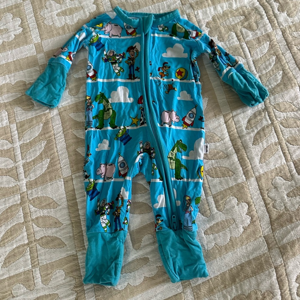 Little Sleepies Toy Story Preemie Bamboo Zipper  Footie